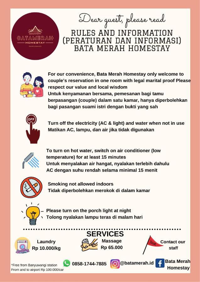Bata Merah Homestay Banyuwangi  Exterior photo